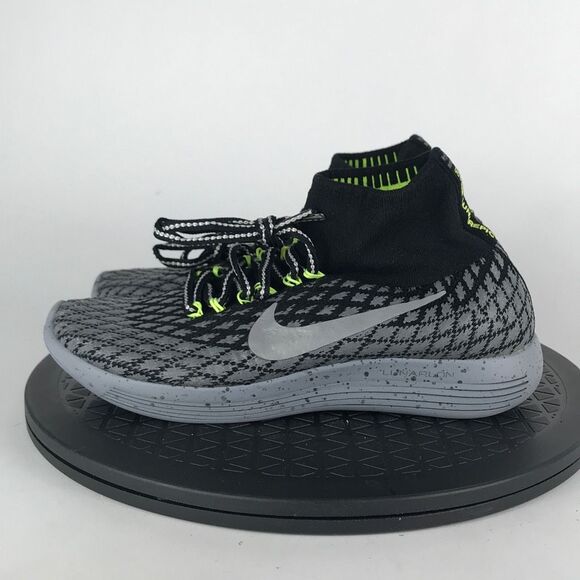 Nike LunarEpic Flyknit Shield H20 Black Running Shoes 849665-001 Womens Size 6.5 - Picture 8 of 12